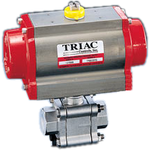 A-T Controls 3-Piece Ball Valve, 88 Series